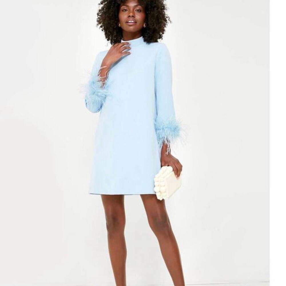 Tuckernuck Light Blue Feather Mod Ellie Dress